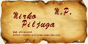 Mirko Piljuga vizit kartica